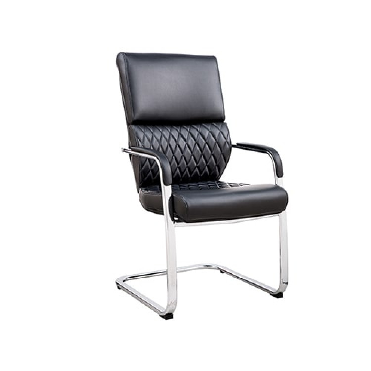 RFG Grande M Visitor Chair, eco-leather, black, 2 pcs. in a set